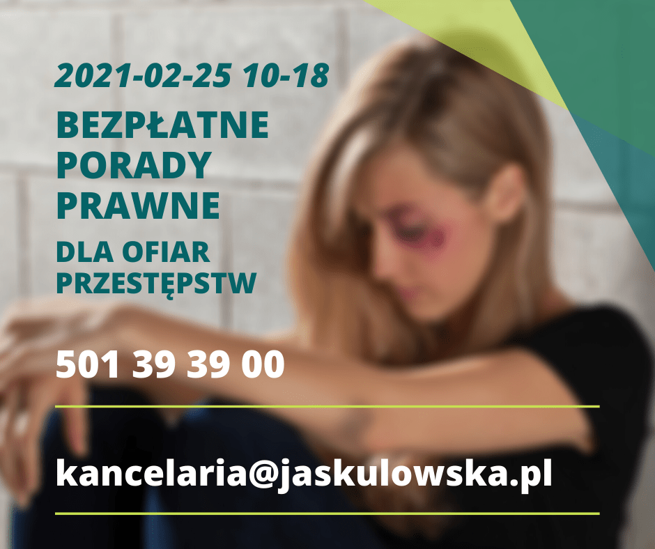 Bezpłatne porady prawne dla ofiar przestępstw